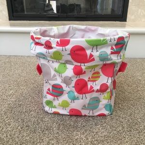 Thirty-One Mini Utility Bin in Sweet Tweets HTF